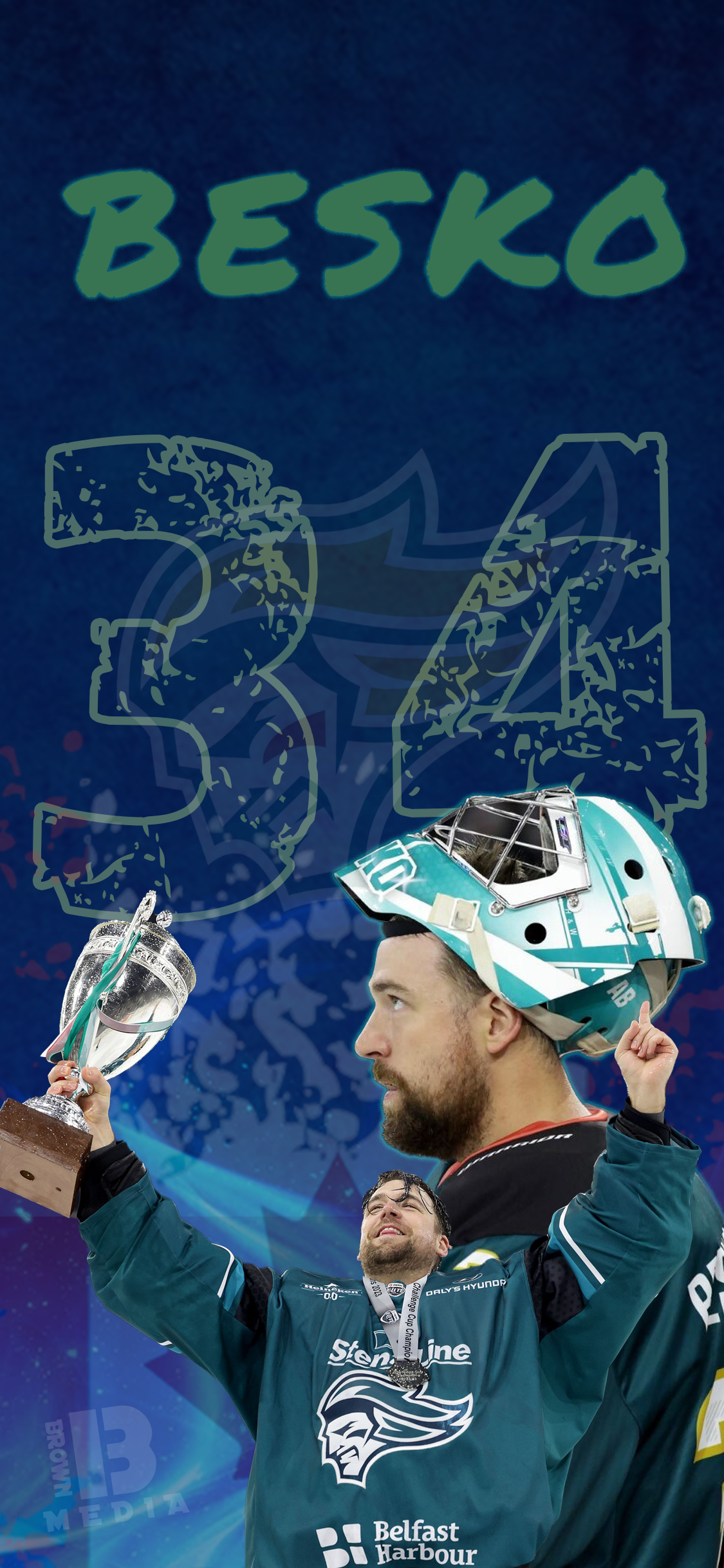 belfast giants Tyler Beskorowany screen saver